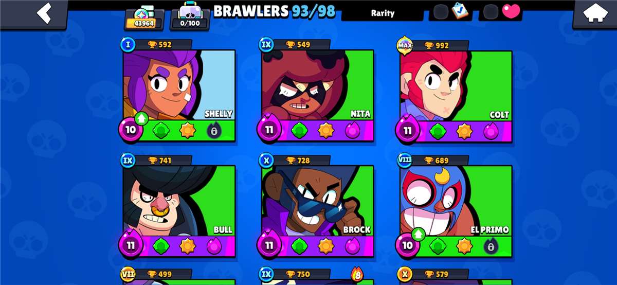 продажа аккаунта к игре Brawl Stars